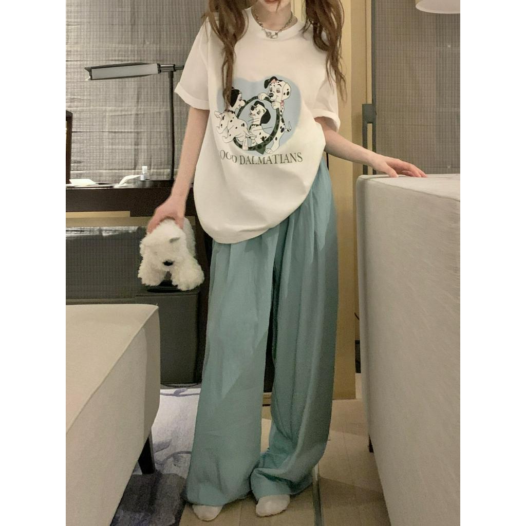 Bộ ÁO Thun + QuầN LụA ChốNg NắNg 63580 Dễ Thương Cho Thú