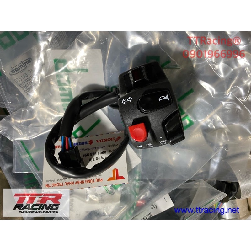Cùm công tắc Domino câu sẵn cho Suzuki Satria Raider Fi