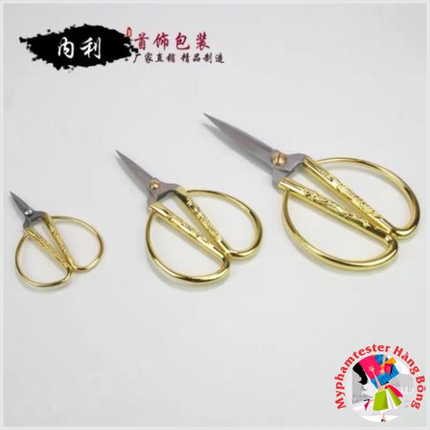 Kéo vàng xuất nhật xịn siêu sắc bén 3 cỡ cao cấp