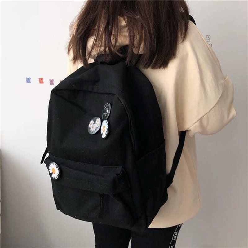 Balo IELGY phong cách harajuku Hàn Quốc đơn giản đa năng cho nữ sinh