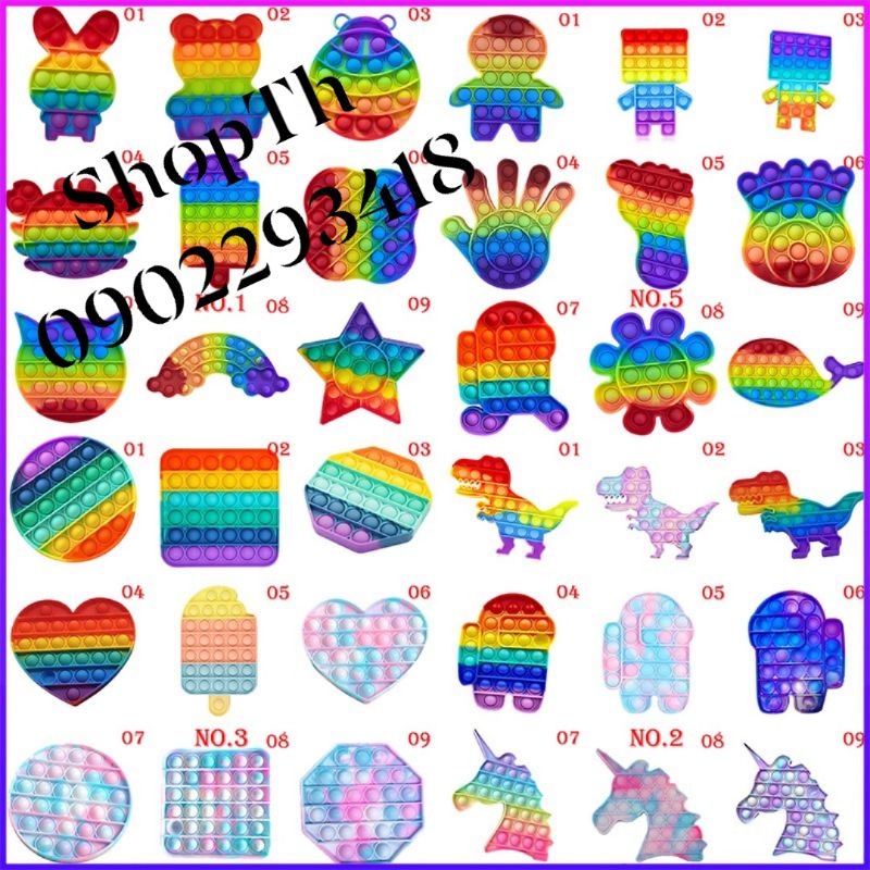 Đồ chơi bóp tay xả stress nhiều màu,nhiều mẫu khác nhau hót 2021