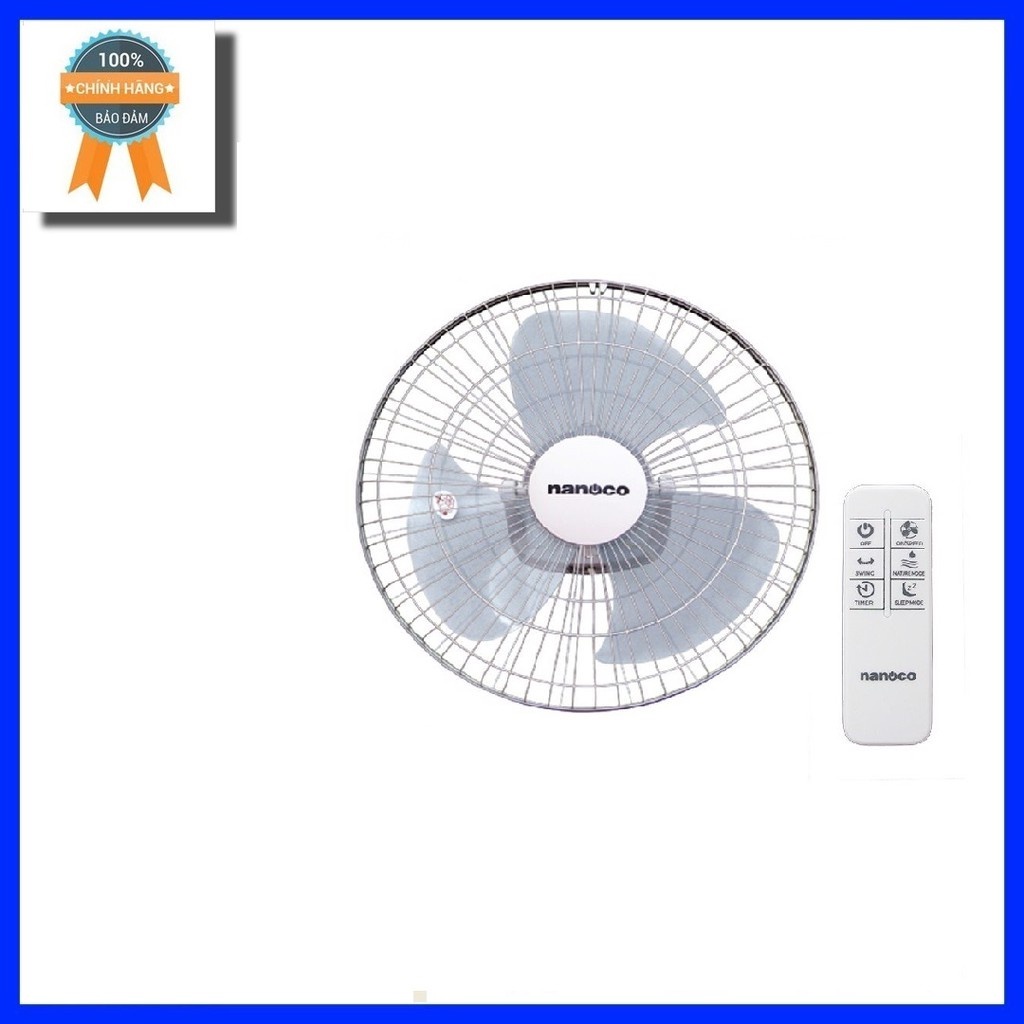 Quạt Đảo Có remote Nanoco NOF1603G-RC -Hàng Chính Hãng