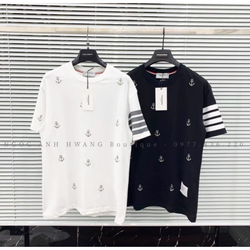 [RẺ VÔ ĐỊCH] Áo Thun Tay Lỡ Unisex Mỏ Neo Siêu Hot, Áo Phông Form Rộng Nam Nữ Cotton Oversize sihoangngan