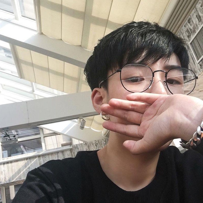 ❀Han edition of little fresh without makeup glass frame female box art students myopic lens elliptical lovely flat glasses man | BigBuy360 - bigbuy360.vn