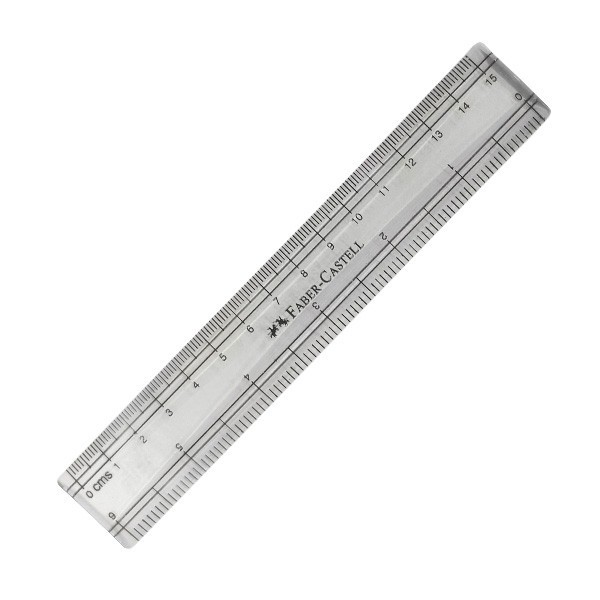 Thước Kẻ Nhựa Faber-Castell - Nhựa trong suốt, cạnh nhẵn, không sắc bén - 15cm và 30cm