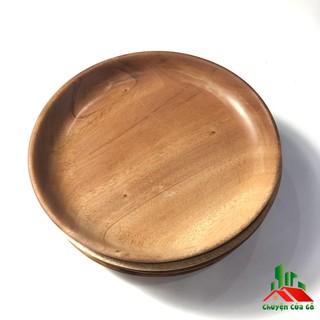 HOTTTTT- Dĩa tròn gỗ xà cừ nguyên khối 20cm -còn hàng