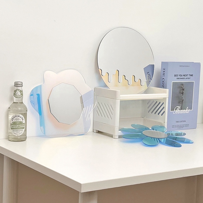 Gương Trang Trí Để Bàn Bằng Acrylic Nhiều Màu Sắc Độc Đáo