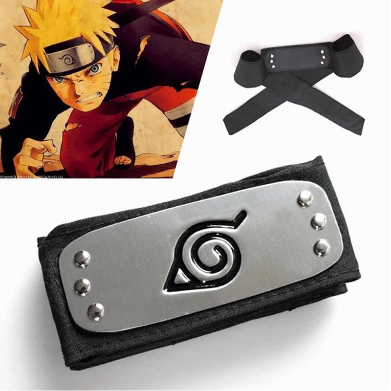 Băng đeo trán phong cách hoạt hình Naruto bắt mắt độc đáo