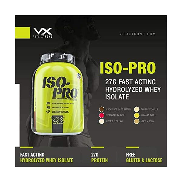 Iso Pro   - Whey Hydrolyzed Isolate VitaXtrong Sữa Tăng Cơ 2.4kg