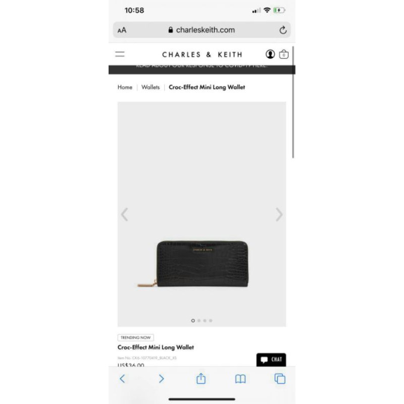 ví dài ck6-10770419 đen