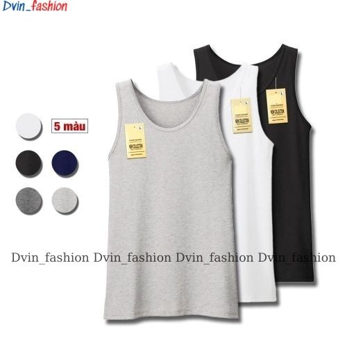 Giá siêu rẻ combo 3 áo /100k  áo thun ba lỗ nam thoáng mát mềm mịn , chất cotton có nhiều màu ngẫu nhiên Dvin_fashion