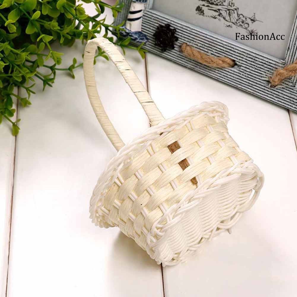 Giỏ đựng củ quả picnic thiết kế dễ thương đan sợi nhựa | BigBuy360 - bigbuy360.vn