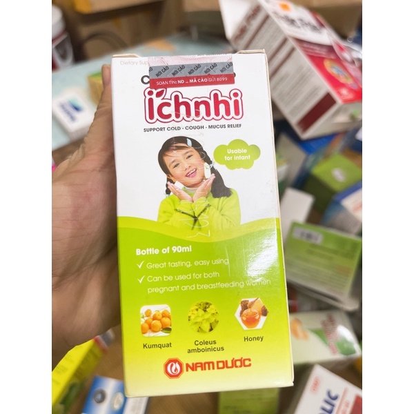 Siro ho cảm ích nhi giảm ho cảm sổ mũi bé yêu