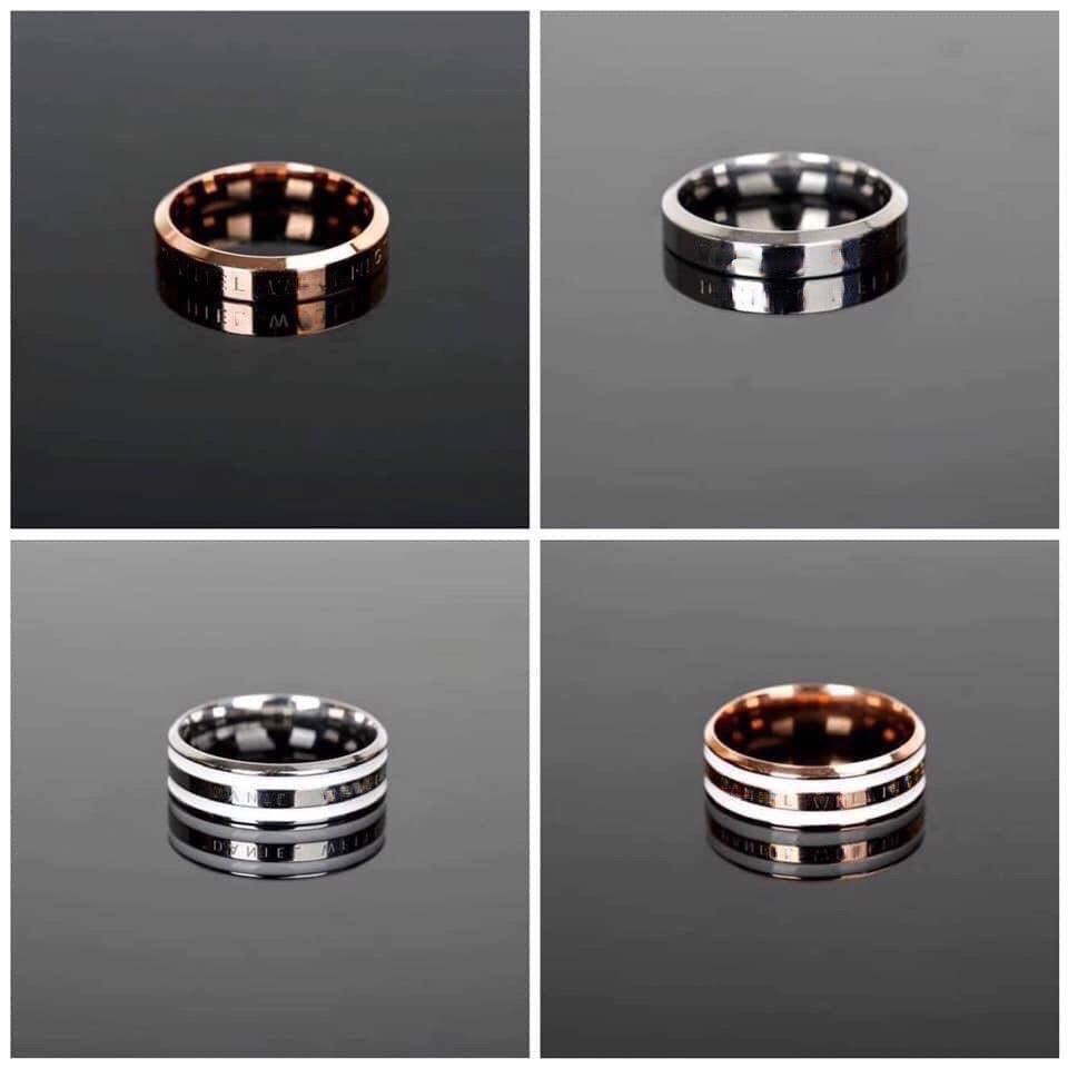 Nhẫn v1 Titan Couple Ver 1 - Không gỉ - Bảo Hành 5 năm (Không Khắc tên)