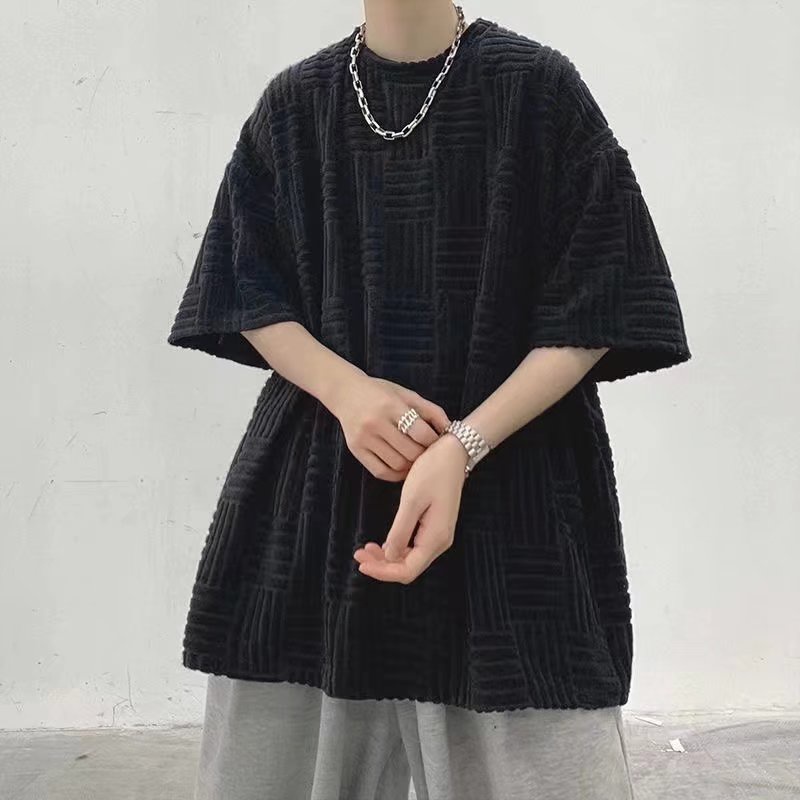 Áo Thun Nam Tay Ngắn Dáng Rộng Màu Trơn Phong Cách Hàn Quốc Thời Trang Cho fashion bigsize áo thun kiểu nữ simple unisex áo phông nam