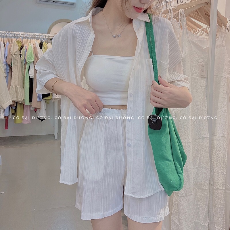 set áo cộc vải nhăn 505