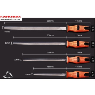 Giũa tam giác 6" 8" 10" 12" asaki ak-3753