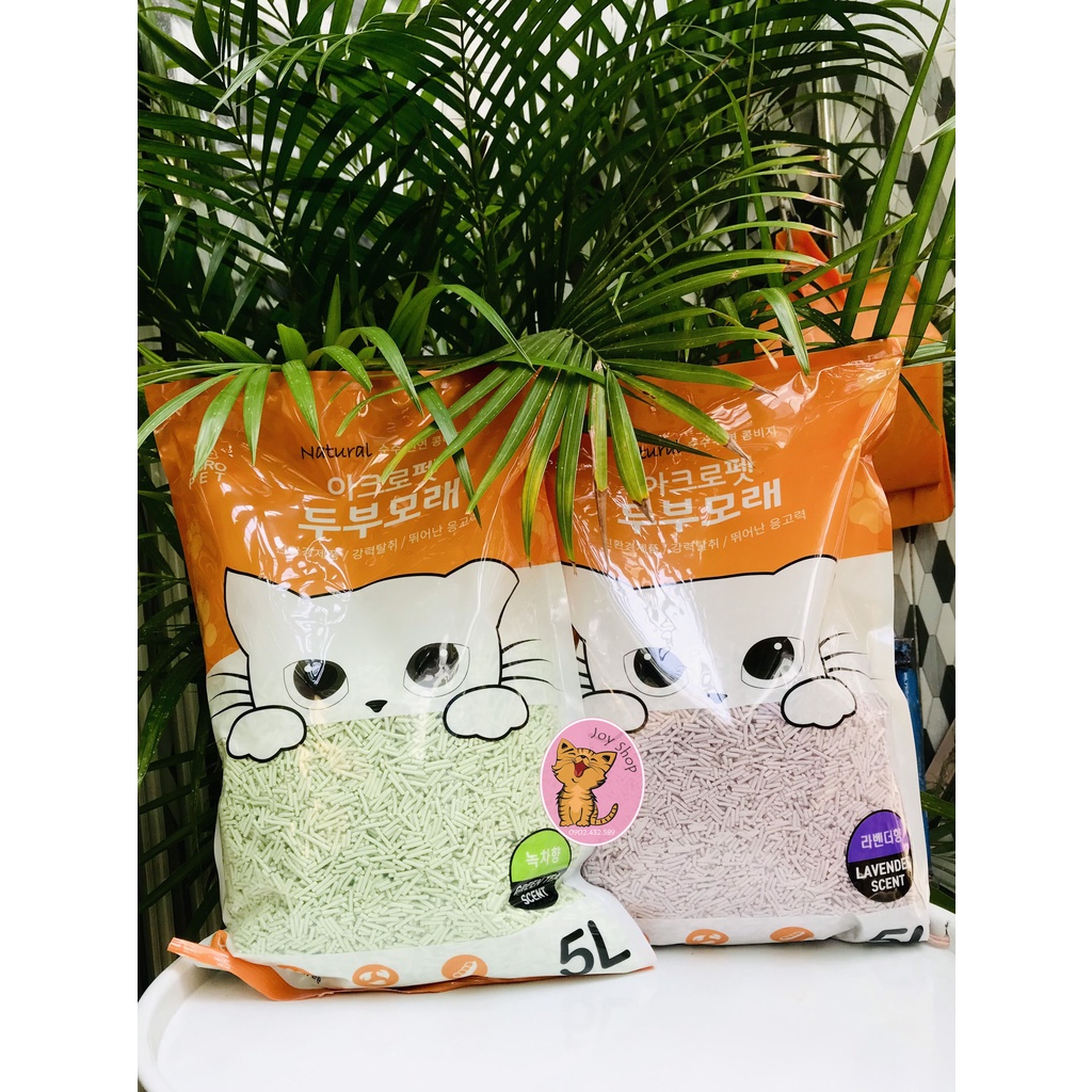 [TÚI 5L 2KG] CÁT ĐẬU NÀNH ACROPET HÀN QUỐC CHO MÈO