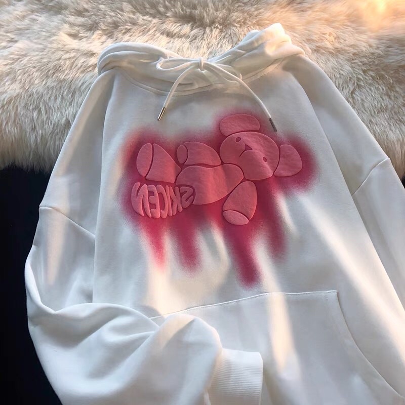 (ORDER) Áo hoodie nam/nữ gấu hồng