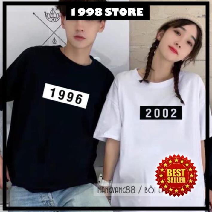 Áo Đôi Nam Nữ  Unisex Đẹp In Năm Sinh Theo Yêu Cầu /uy tín chất lượng