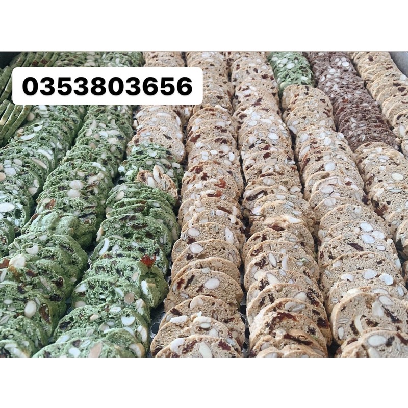 Bánh Biscotti 3 vị và mix 3 vị đồng giá