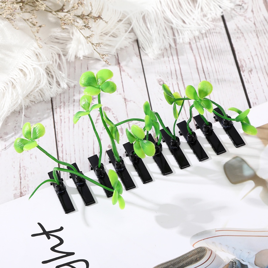 Set 10 kẹp tóc hình cây giả dễ thương xinh xắn cho bé gái