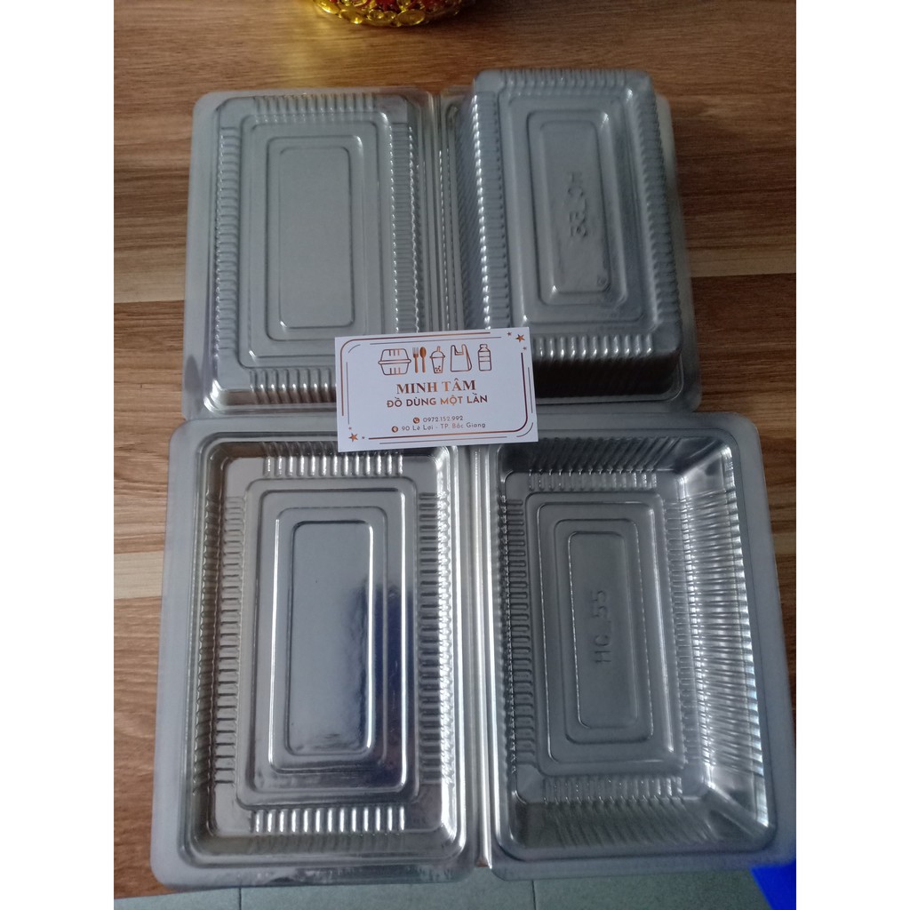 Hộp nhựa trong suốt đựng thực phẩm - Hộp nhựa trong HC55  - hop nhua dung mot lan - do nhua dung mot lan