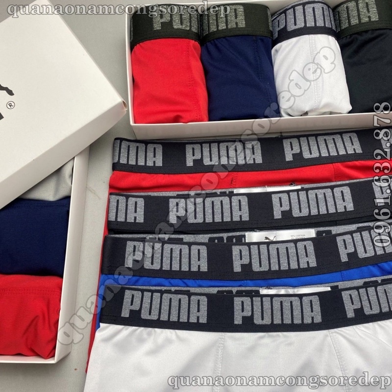 Hộp 4 quần đùi nam PM... chất vải thun lạnh, co giãn 4 chiều, thoáng khí,mát mẻ, không nhăn, không xù, không bay màu