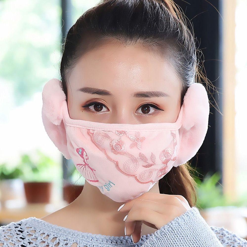 ROSE Chụp Tai Chống Lạnh Thoáng Khí Thời Trang Mùa Đông