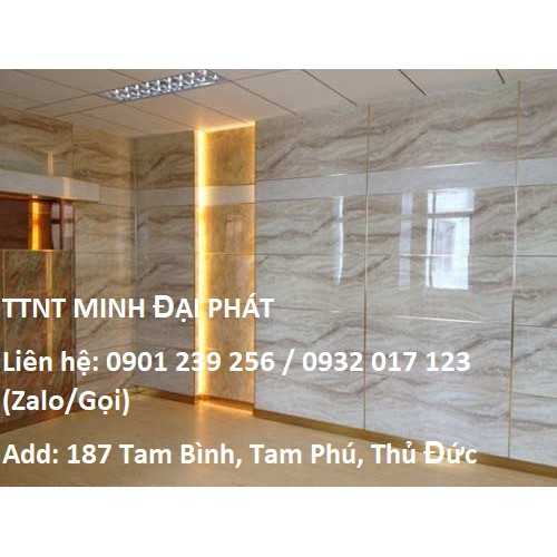 ỐP TƯỜNG VÂN ĐÁ VÂN GỖ PVC - NHẬN THI CÔNG