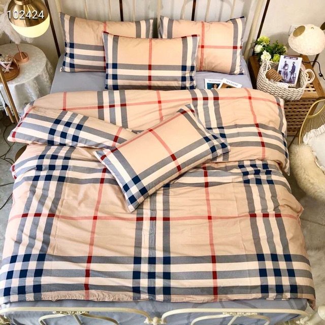 (Giá sốc)  Bộ 5 Món Vỏ Chăn Ga Gối Chuột mickey xám Coton poly cao cấp (mền mỏng không kèm ruột, có khóa kéo)