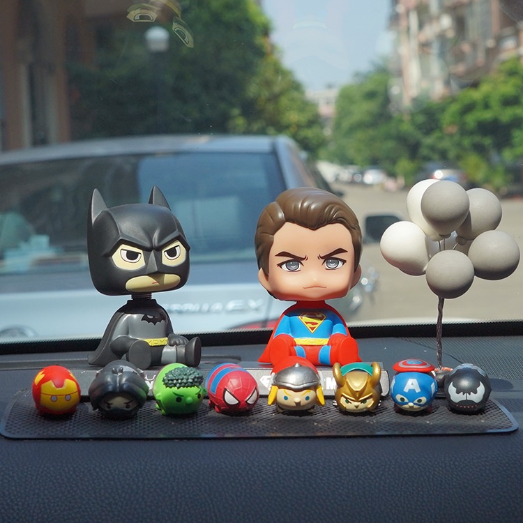 Mô hình Superman - Mô hình Chibi lắc đầu trang trí taplo ô tô, trang trí bàn học, giá đỡ điện thoại