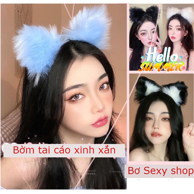 Bờm Tai Cáo/ Tai Mèo lông 🐈🐱(kèm video+ảnh thật sản phẩm