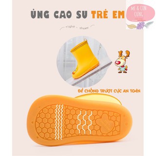 Ủng đi mưa cho bé 💕FREESHIP💕 ủng đi mưa trẻ em, bé trai, bé gái cao cấp mềm, êm chân
