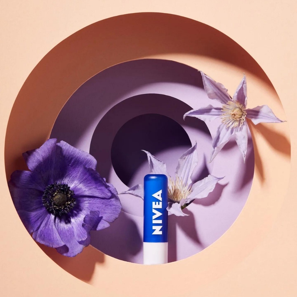 Son Dưỡng Ẩm Nivea Dưỡng Môi Chuyên Sâu, Mềm Mịn Môi Long Lasting Moisture Caring Lip Balm 4.8g - Khongcoson