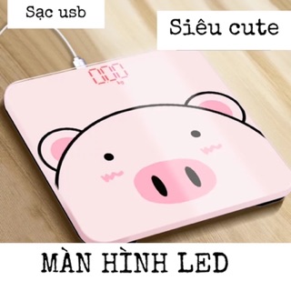 Cân sức khoẻ sạc usb cao cấp siêu cute