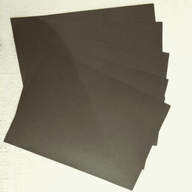 Set 10 tờ giấy bìa màu đen  khổ a3/ a4