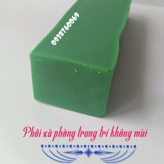 Phôi xà phòng không mùi xanh lá 100gr