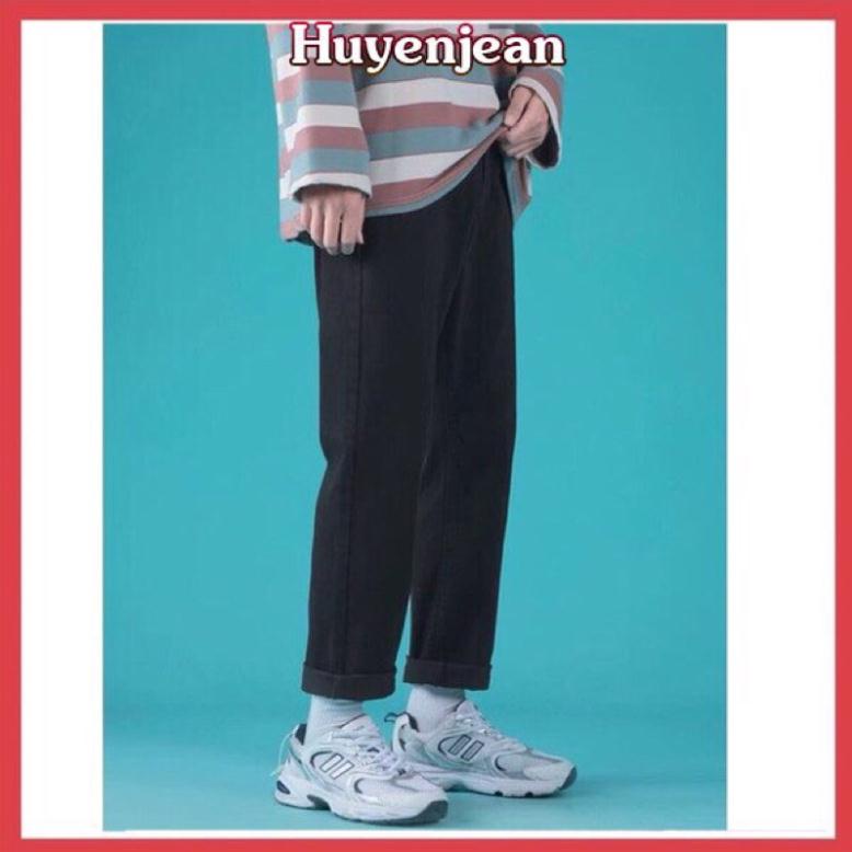 Quần jean bò baggy nam nữ ống suông rộng Unisex hàng Quảng Châu phong cách Hàn Quốc sành điệu style năm 2021