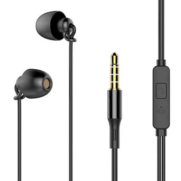 Fengru F1 Sleep Headphones In-Ear Noise Cancellation Anti-noise Anti-sound-proof Wired With Mic Wire Control Headset Earbuds for Android, Window, PC