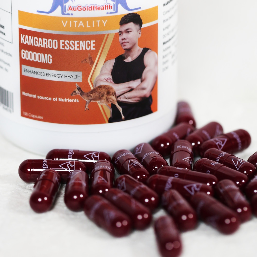 Viên Uống Tăng Cường Sinh Lý Nam Giới Augoldhealth Kangaroo Essence 60000mg Của Úc Hộp 100 Viên - Hàng Úc 2279