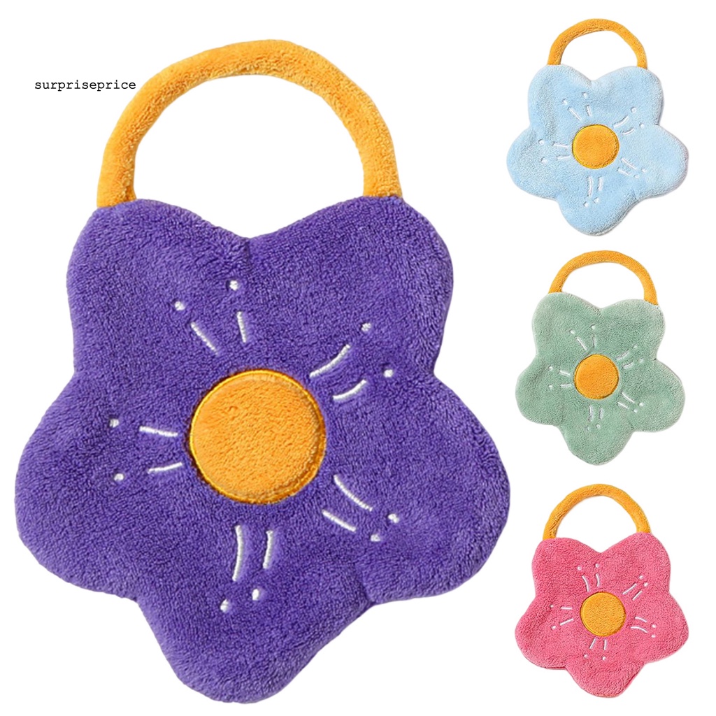 Khăn Lau Tay Dày Dặn Thoáng Khí Hình Hoa Cho Nhà Bếp / SPA