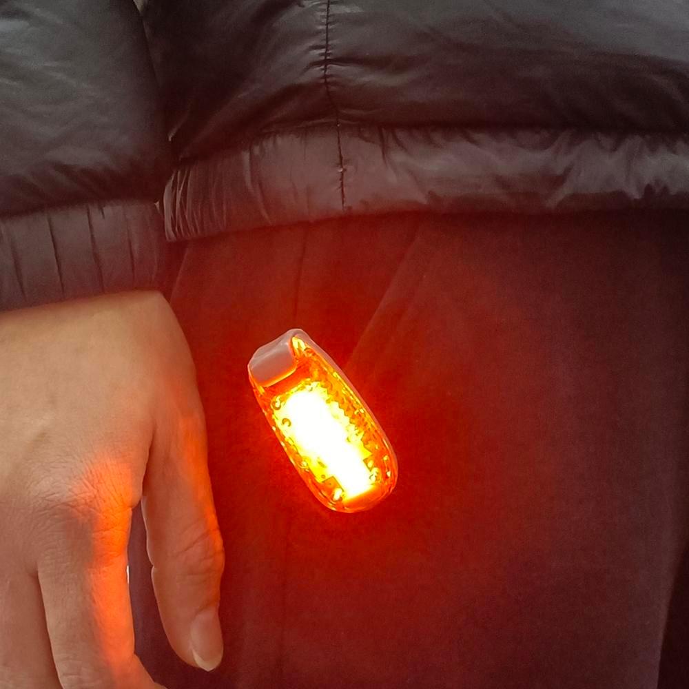 Đèn Led 5 Bóng Đeo Cổ Cảnh Báo Đa Năng Gắn Đuôi Xe Đạp Leo Núi / Chạy Bộ