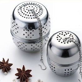 Bóng lọc trà, lọc gia vị, thảo mộc bằng inox cao cấp không gỉ, có dây treo tiện lợi