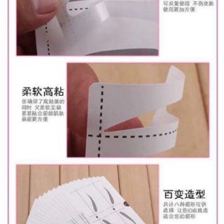 32 đôi Khuôn dán kẻ lông mày - 4 dáng