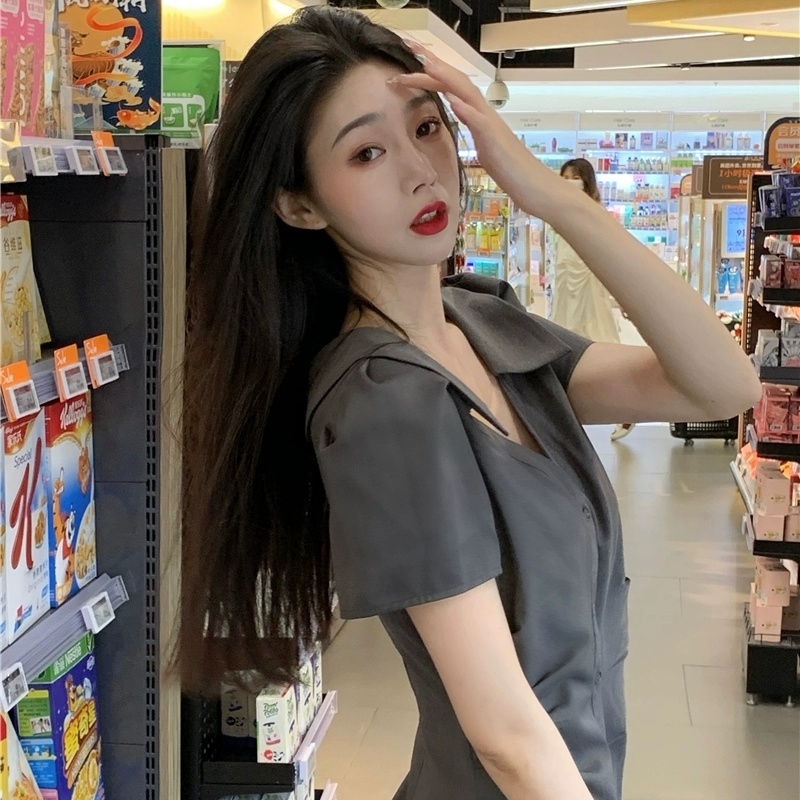 Đầm Polo Ôm Eo Thời Trang Mùa Hè Hàn Quốc Hàng Mới 2022 Dành Cho Nữ