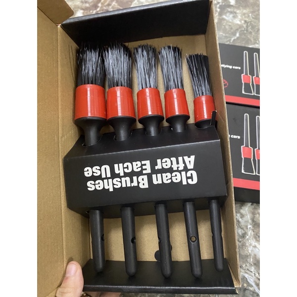 Bộ 5 món cọ chổi vệ sinh ô tô đa năng - làm sạch khoang máy - mâm lazang và nhà cửa - otofunmoclan