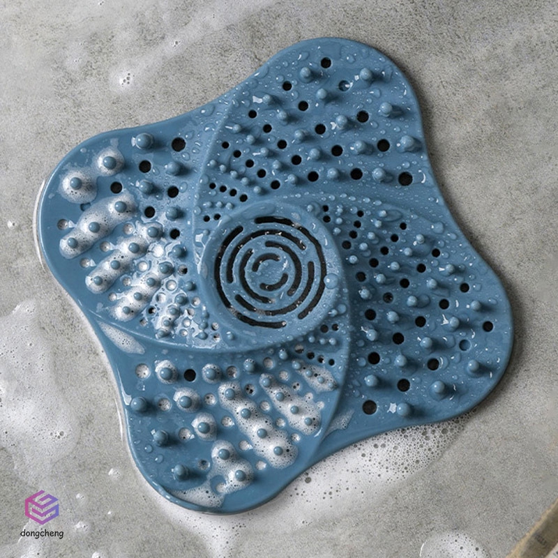 Miếng lọc rác/tóc có 4 đế hít chống tắc nghẽn lỗ thoát nước nhà tắm