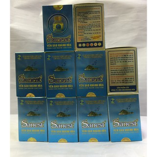 Nước yến sanest dành cho người  cao tuổi không đường 10 hũ x 70ml, nước yến người cao tuổi