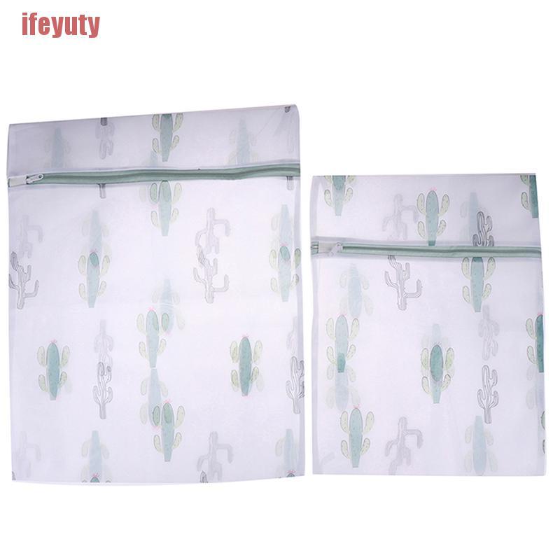 Túi Lưới Giặt Đồ Lót In Hình Xương Rồng Bằng Polyester